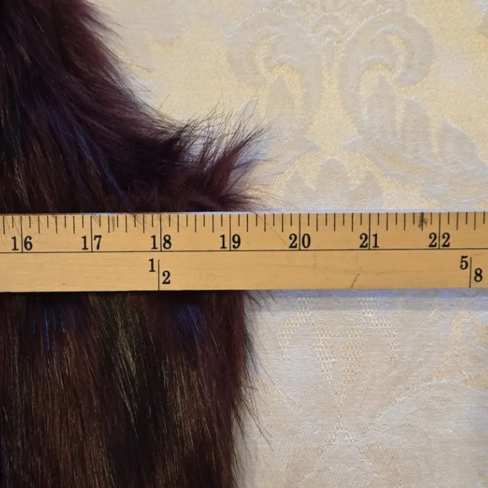 Burgundy Faux Fur Vest by REBA ~ NWOT